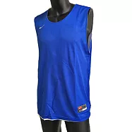 Nike AS M Practice Tank [135714-493] 男 運動 籃球 背心 快乾 雙面 團體 藍白 3XL 藍/白