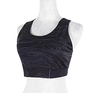 Asics PIPING GPX BRA [2032B781-001] 女 運動內衣 中強度 胸墊可拆 瑜珈 訓練 黑 SS 黑