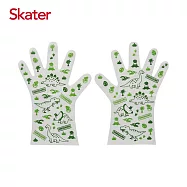 日本 Skater 兒童拋棄式手套(10雙/包)厚款止滑-恐龍綠 恐龍綠