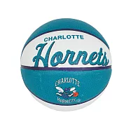 Wilson NBA Team [WTB3200XBCHA] 籃球 3號 兒童 復古 隊徽球 耐磨 橡膠 室外 黃蜂 FREE 藍/白