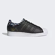 Adidas Superstar [H00185] 男女 休閒鞋 運動 經典 復古 貝殼頭 三葉草 穿搭 愛迪達 黑金 22.5cm 黑/金