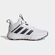 Adidas Ownthegame 2.0 K [H01556] 大童鞋 女鞋 籃球鞋 輕量 耐磨 透氣 愛迪達 白 23 白/黑