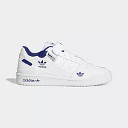 Adidas Forum Low [H01673] 男 休閒鞋 運動 經典 魔鬼氈 皮革 舒適 穿搭 愛迪達 白藍 27cm 白/藍