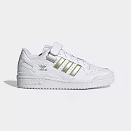 Adidas Forum Low W [H05108] 女 休閒鞋 運動 經典 復古 魔鬼氈 舒適 穿搭 愛迪達 白金 23.5cm 白/金