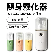 USB充電 隨身消毒霧化器/補水儀30ml (可裝酒精、化妝水) 一入