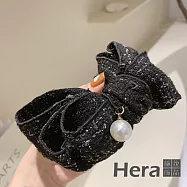 【Hera 赫拉】甜美布藝大蝴蝶香蕉夾/髮夾-2色 H110120317 黑色