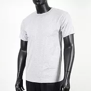 Champion [T425-95H] 男 短袖上衣 T恤 美規 高磅數 純棉 舒適 休閒 圓領 純色 穿搭 運動灰 XL 灰