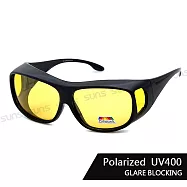 【SUNS】夜視鏡 寶麗來偏光墨鏡(可套式) 男女適用 增加夜間安全性 大框/防眩光/抗UV400 S907