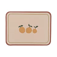 復古皮革防水防油花紋餐墊(1入) 秋季桔子