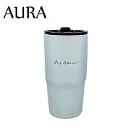 【AURA 艾樂】簡約隨行鈦陶瓷激凍杯900ml 淺藍色
