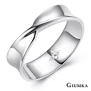 GIUMKA情侶戒指S925純銀戒指尾戒浪漫相約 男女情人對戒 單個價格 MRS07095 情人節禮物推薦 銀色寬版美國圍9號