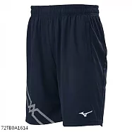 Mizuno [72TB0A1614] 男 羽球 短褲 運動 慢跑 訓練 吸濕 排汗 快乾 舒適 台灣製 美津濃 深丈青 3XL 深藍/白