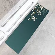 【巴芙洛】皮革紓壓防滑防油防水廚房長地墊45x120cm踏墊/地墊 一剪梅