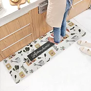 【巴芙洛】皮革紓壓防滑防油防水廚房長地墊45x120cm踏墊/地墊 修身靜養