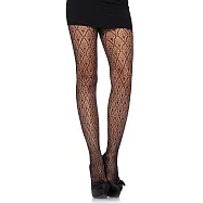 <美國Leg Avenue>蕾格愛妞 黑色蕾絲絲襪 Art Deco 大亨小傳 9325