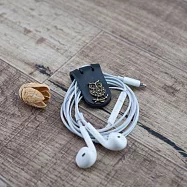 Be Two 手工皮件 ∣ 集線器 不掉落款 【 貓頭鷹黑色牛皮 ×2 】