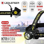 德國 Ledlenser H7R work充電式伸縮調焦頭燈