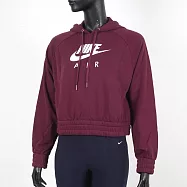 Nike As W Nsw Air Hoodie FLC [CU6562-638] 女 長袖 連帽上衣 短版 休閒 酒紅 XL 酒紅