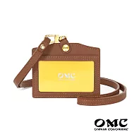 【OMNIA】納帕橫式牛皮證件套識別證皮套(6色) 棕色