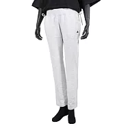 Adidas CC Knit Pant [X35402] 女 長褲 運動 休閒 居家 棉質 舒適 愛迪達 淺麻灰 福利品 XL 灰/白