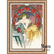 RIOLIS 十字繡材料包 - 慕夏.畫架的少女