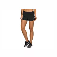 Asics [2012A835-001] 女 運動短褲 3.5吋平織短褲 海外版型 慢跑 健身 亞瑟士 黑
