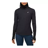 Asics [2012C035-003] 女 長袖 上衣 海外版 羊毛 保暖 高領 運動 慢跑 路跑 反光 亞瑟士 黑