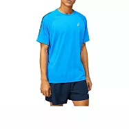 Asics I Con [2011B055-404] 男 短袖上衣 T恤 海外版型 吸濕 排汗 慢跑 運動 亞瑟士 天藍 L 藍