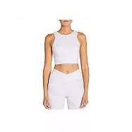 Asics [2032B318-100] 女 運動內衣 亞洲版 彈性 舒適 運動 瑜珈 慢跑 健身 休閒 亞瑟士 白 SS 白