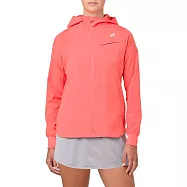 Asics [2042A061-700] 女 網球 外套 連帽 彈性 透氣 舒適 運動 慢跑 訓練 亞瑟士 珊瑚橘 XS 橘