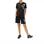 Asics [2032B984-001] 女 短袖 上衣 T恤 亞洲版 吸濕 排汗 運動 訓練 慢跑 休閒 黑 M 黑