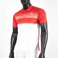 Yonex [YM0019EX496] 男 Polo衫 短袖 上衣 運動 訓練 網球 機能 吸濕 排汗 抗紫外線 日落紅 L 紅