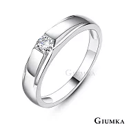 GIUMKA情侶戒指S925純銀戒尾戒幸福約定單鑽婚戒 男女情人對戒 單個價格 MRS07105 情人節送禮推薦 3 細版美國圍3號