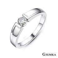 GIUMKA情侶戒指S925純銀戒尾戒幸福見證單鑽婚戒 男女情人對戒 單個價格 MRS07104 情人節送禮推薦 3 細版美國圍3號