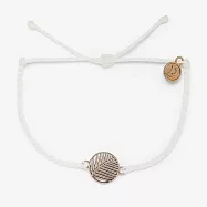 Pura Vida 美國手工 HAVANA CHARM 玫瑰金哈瓦那棕櫚 白色蠟線衝浪手鍊手環