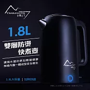 【Yamashita 山下】1.8L雙層防燙不鏽鋼快煮壺(YS-3180K)