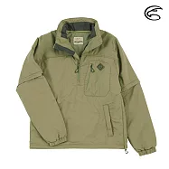 ADISI 男半門襟SMAWARM海洋溫控撥水外套(可拆袖) AJ2121046 (S-2XL) / 蚵殼棉 海洋紗 環保 防潑水 戶外機能 2XL 木棉綠