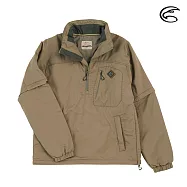 ADISI 男半門襟SMAWARM海洋溫控撥水外套(可拆袖) AJ2121046 (S-2XL) / 蚵殼棉 海洋紗 環保 防潑水 戶外機能 XL 棕灰