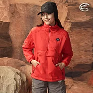 ADISI 女半門襟SMAWARM海洋溫控撥水外套(可拆袖) AJ2121047 (S-XL) / 蚵殼棉 海洋紗 環保 防潑水 戶外機能 L 桃橘紅