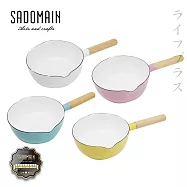 仙德曼琺瑯單柄雪平鍋-18cm/1.6L-2入組