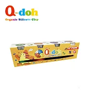 Q-doh 超柔軟有機矽膠黏土 150g 四入組- 經典色