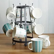 《KitchenCraft》鑄鐵掛式杯架 | 馬克杯 咖啡杯 茶杯 收納架 - 10杯