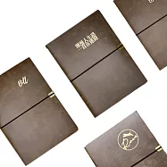 (免費客製化)HAPPYMT六孔活頁手帳/筆記本-A5尺寸 茶色