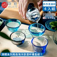 【ADERIA】日本進口津輕系列青森海洋款酒杯禮盒組