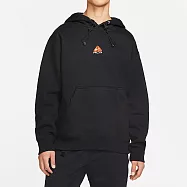 Nike ACG Therma-FIT [DH3088-010] 男 連帽上衣 厚磅 帽T 刷毛 保暖 刺繡 舒適 黑白 M 黑
