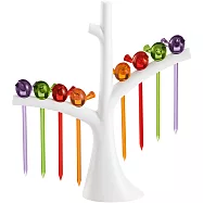 《KOZIOL》Pi樹梢小鳥短叉(8入) | 餐叉 點心叉 叉子