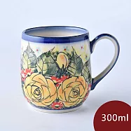 波蘭陶 繁花逸麗系列 卡布其諾杯 300ml 波蘭手工製