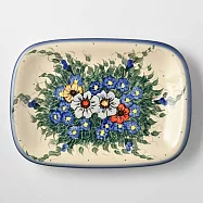 波蘭陶 藤蔓隨花系列 長方盤 29cm 波蘭手工製