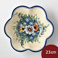 波蘭陶 藤蔓隨花系列 花型深盤 23cm 波蘭手工製
