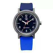 Q&Q SmileSolar 太陽能手錶 限量撞色系列-藍/40mm